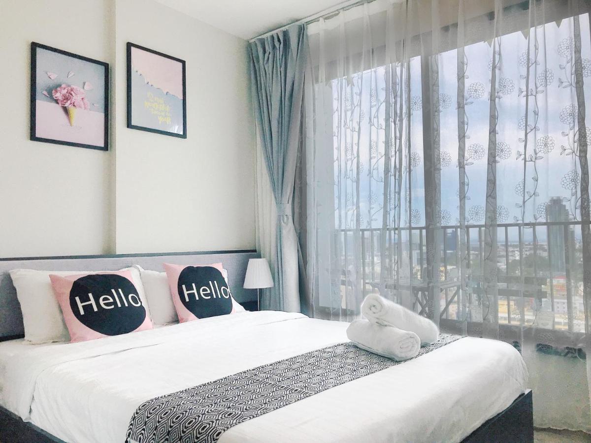 Апартаменты The Base Highfl Seaview Паттайя Экстерьер фото